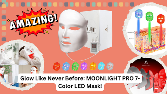 Glow Like Never Before: MOONLIGHT PRO 7-Color LED Mask!