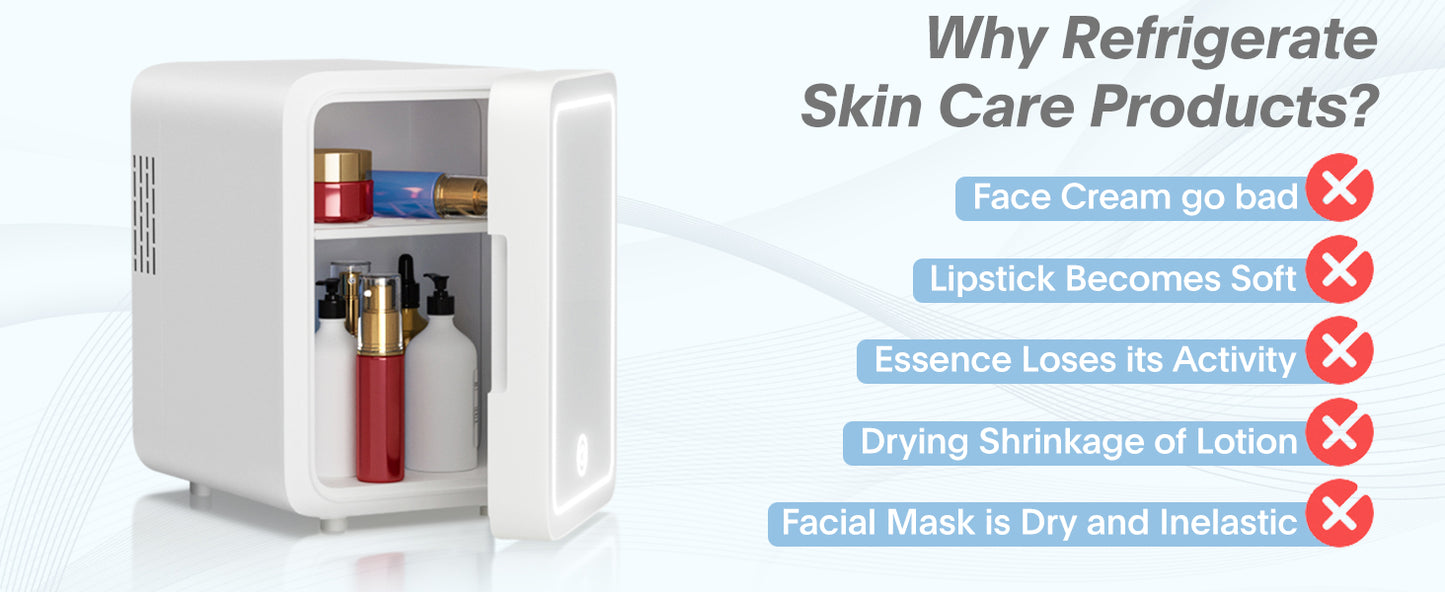 Mini Beauty Fridge with Light