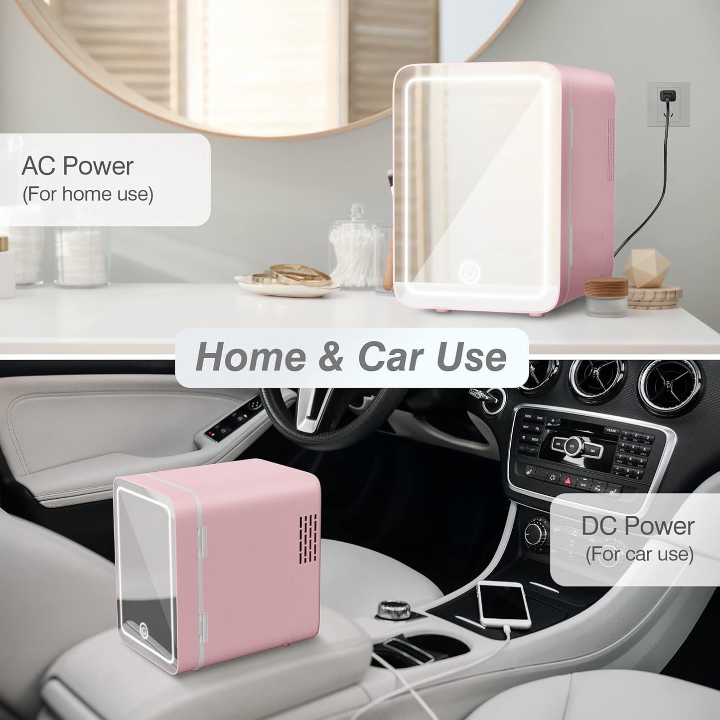 Mini Beauty Fridge with Light