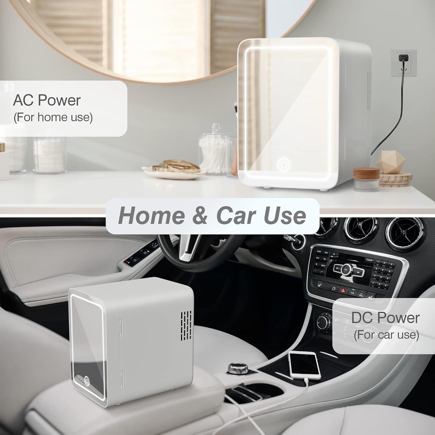 Mini Beauty Fridge with Light
