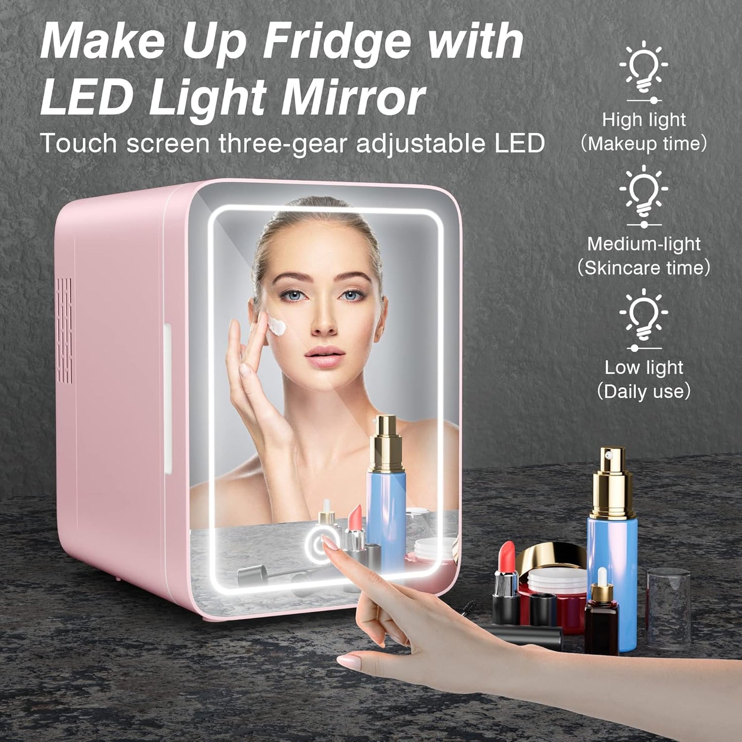 Mini Beauty Fridge with Light