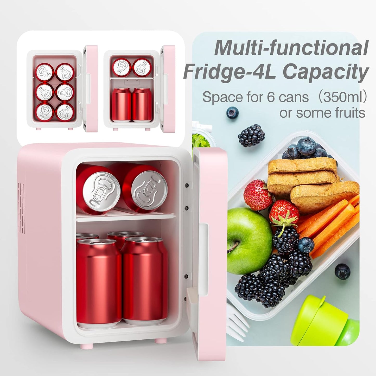 Mini Beauty Fridge with Light