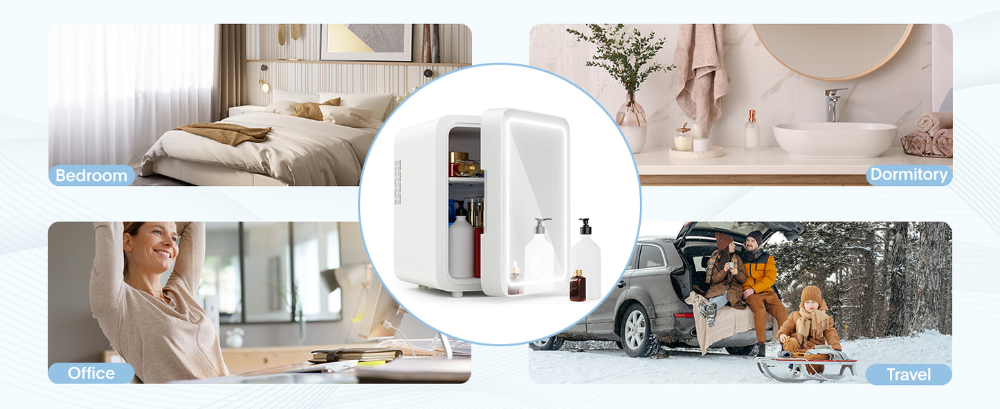 Mini Beauty Fridge with Light